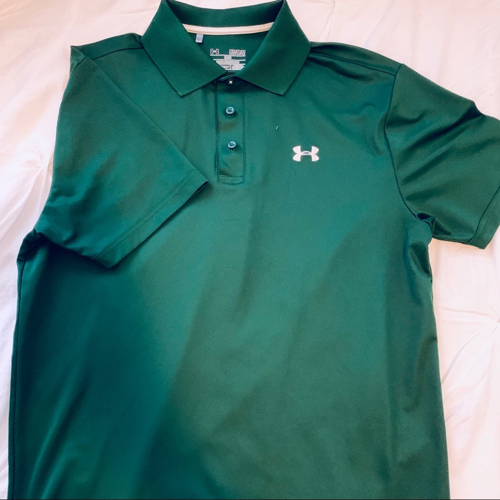 Under Armour Hunter Green Polo Size Medium